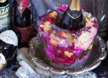 A Stunning Floral Ice Bucket to Wow Your Guests